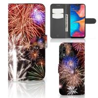 Samsung Galaxy A30 | Wallet Case | met Pasjes | Vuurwerk - thumbnail