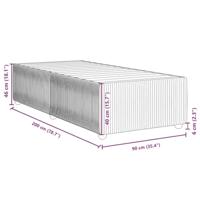 Bedframe zonder matras 90x200 cm fluweel donkergroen - thumbnail