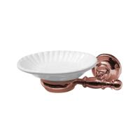 Zeephouder Sapho Perla Hangend 17.3x5.5 cm Rose Goud / Wit - thumbnail