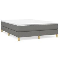 Boxspring bed stof donkergrijs 140x200 cm - thumbnail