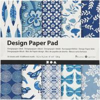 Creativ Company Design papierblok blauw, 50 vellen - thumbnail