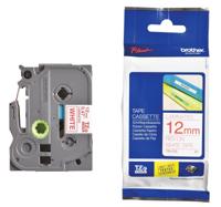 Labeltape Brother TZe, TZ TZe-232 PET Tapekleur: Wit Tekstkleur:Rood 12 mm 8 m - thumbnail