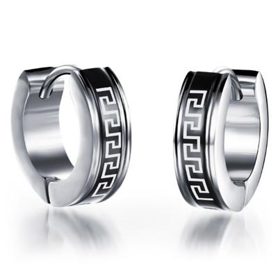 Heren oorringen edelstaal Greek