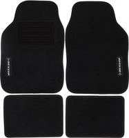Vloermattenset voor auto Dunlop Universeel 4 Onderdelen Zwart - thumbnail