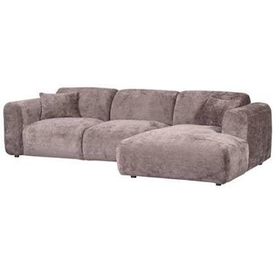 WOOOD Loungebank 'Cloud' Rechts, Chenille, kleur Taupe