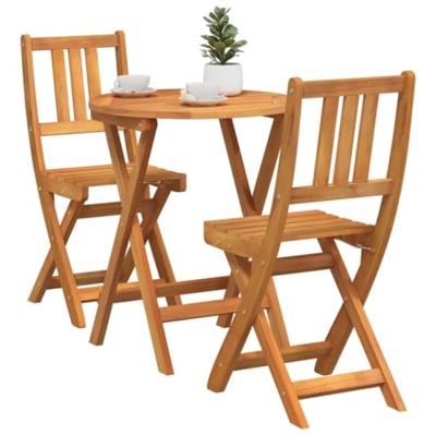 Bistroset 3 pcs Olie naturel Massief Acaciahout