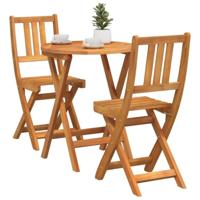Bistroset 3 pcs Olie naturel Massief Acaciahout - thumbnail