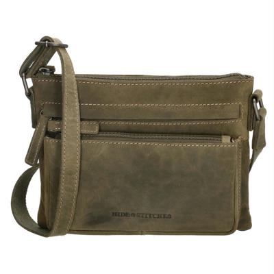 HIDE & STITCHES SCHOUDERTAS GROEN