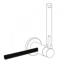 Handdoekhouder t.b.v. bidetmengkraan Tres Study Exclusive Mat Zwart - thumbnail