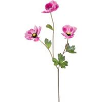 Kunstbloem Klaproos 70 cm Fuchsia - thumbnail