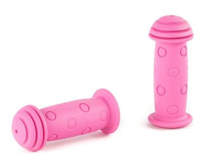 Widek handvatten meisjes 100 x 22 mm rubber roze 2 stuks