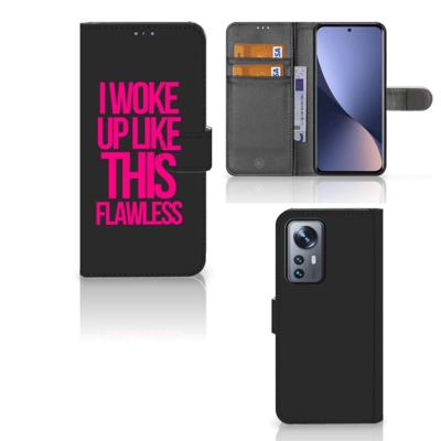 Xiaomi 12 Pro Hoesje met naam Woke Up - Origineel Cadeau Zelf Maken Xiaomi 12 Pro Hoesje met naam Woke Up - Origineel Cadeau Zelf Maken