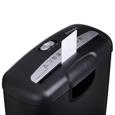 Activejet Shredder ASH-0601S papiervernietiger Reepversnippering 22 cm Zwart - thumbnail
