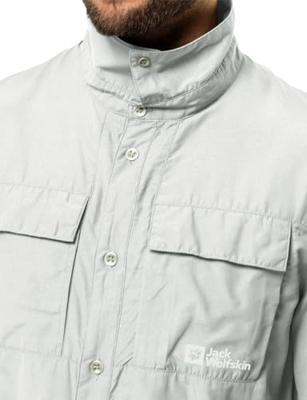 Jack wolfskin Barrier L/S Shirt Heren Cool Grey XL Jack wolfskin Barrier L/S Shirt Heren Cool Grey XL