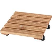 Plantentrolley Mammut vierkant licht gebeitst - thumbnail