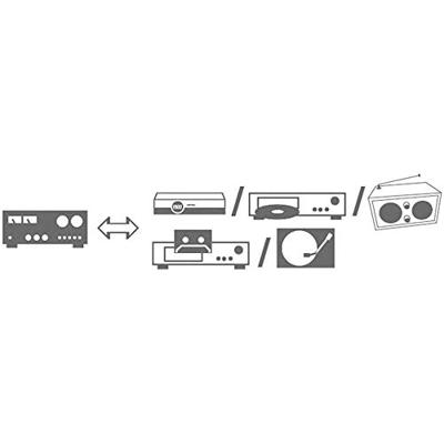 SpeaKa Professional SP-7870624 Cinch Audio Aansluitkabel [2x Cinch-stekker - 2x Cinch-stekker] 10.00 m Zwart