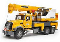 bruder MACK Granite Liebherr Kraanwagen modelvoertuig - thumbnail