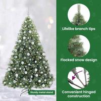 Kunstkerstboom met 300 LED met standaard Groen 180 cm PE en PVC - thumbnail