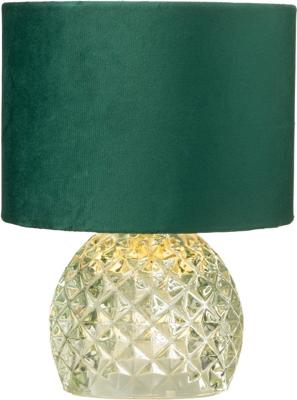 Tafellamp glas led lichtgroen 17,2x17,2x23 cm Jolipa - Hortus