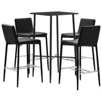 vidaXL 5-delige Barset kunstleer bruin - thumbnail