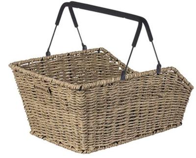 BASIL Fietsmand cento rattan look multi system 40 x 25 x 12 cm - seagrass BASIL Fietsmand cento rattan look multi system 40 x 25 x 12 cm - seagrass