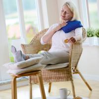 Sissel Cherry Kersenpitkussen 20x40cm Blauw - thumbnail