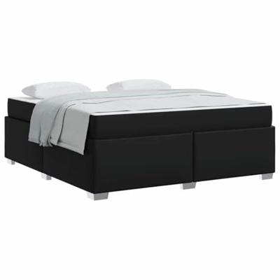 Bedframe Zwart 180 x 200 cm Kunstleer