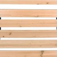 Tuinbank met rozenmotief hout - thumbnail