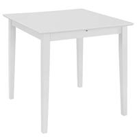 vidaXL Eettafel verlengbaar (80-120)x80x74 cm MDF wit - thumbnail