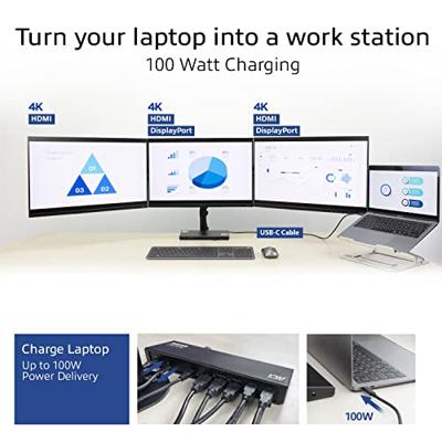 ACT AC7048 4K Triple HDMI docking