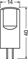 OSRAM HOMELIGHTING 4058075431997 LED-lamp Energielabel E (A - G) G4 Ballon 2.2 W = 28 W Warmwit (Ø x l) 14 mm x 40 mm 1 stuk(s) - thumbnail