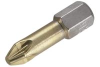 Wolfcraft Torsie TiN-bits | Kruiskop PZ1 | 2 stuks - 1325000 - thumbnail