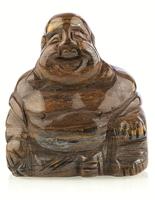 Boeddha van Edelsteen - Tijgeroog (55 mm) - thumbnail