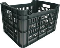 AMIGO fietskrat 30 liter 100% gerecycled kunststof donkergrijs - thumbnail