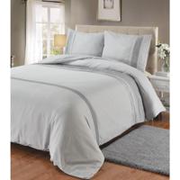 Fancy Embroidery Aurora - Grijs Dekbedovertrek 1-persoons (140 x 200/220 cm + 1 kussensloop) Dekbedovertrek - thumbnail