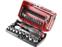 Facom compacte 1/4" doppenset 12 kant met ratel metstofdichte kop - inch - RL.NANO-U112 - thumbnail