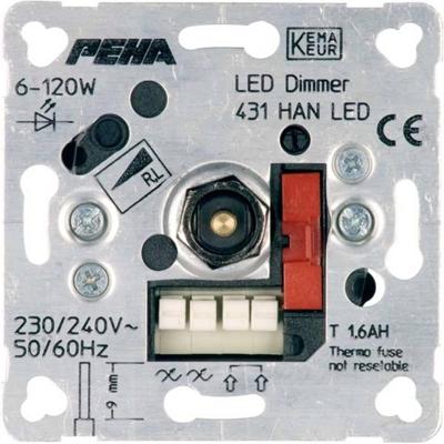 Peha LED draaidimmer 6-60W D 431 HAN LED O.A.