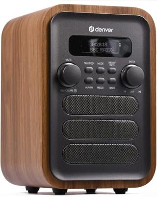 Denver DAB-48GREY radio Persoonlijk Digitaal Grijs, Hout Denver DAB-48GREY radio Persoonlijk Digitaal Grijs, Hout