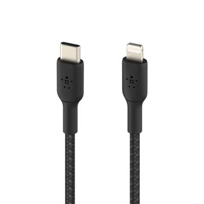 Kabel USB-C naar Lightning Belkin CAA004BT1MBK 1 m Zwart