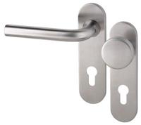 Leona PF KL4 KS kruk L/vaste knop PC72mm rvs mat - thumbnail