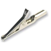 SKS Hirschmann AGF 20 Fijn-krokodilklem Zilver Klembereik (max.): 10 mm Lengte: 49 mm 1 stuk(s) - thumbnail