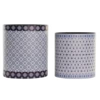 Blokkenset DKD Home Decor Blauw Hout (31,5 x 23 x 35,3 cm) - thumbnail