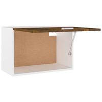 Wandkast hangend 60x31x40 cm bewerkt hout gerookt eikenkleurig - thumbnail