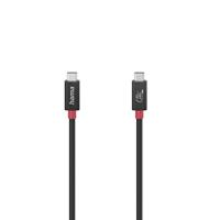 Hama USB-C 4.0 stekker kabel - USB-C stekker (5A, 40000 Mbit/s, dubbele scherming, 1 m) zwart - thumbnail