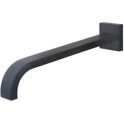 Wiesbaden Baduitloop - Vierkant - 30cm - 1/2inch - Mat Zwart