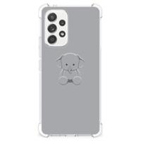 Samsung Galaxy A53 5G Stevig | Bumper Hoesje | Grijs Baby Olifant - thumbnail