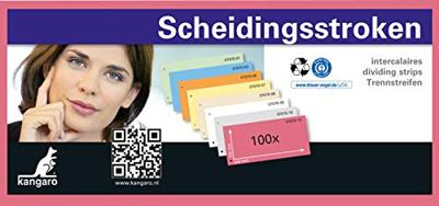 Kangaro 07070-13 Scheidingsstrook 2-gaats 105x240mm 180g RC Roze