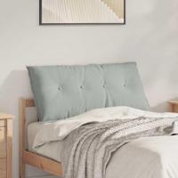 VidaXL Rugkussen lichtgrijs 100 x 50 cm cordstof - thumbnail