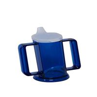 HandyCup met deksel en twee handgrepen inhoud 200ML, Blauw - thumbnail