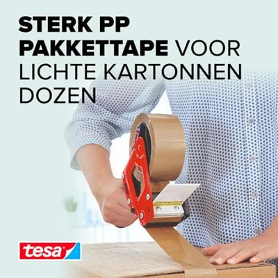 tesa 58165-00000-00 Plakband tesapack Bruin (l x b) 66 m x 50 mm 1 stuk(s)